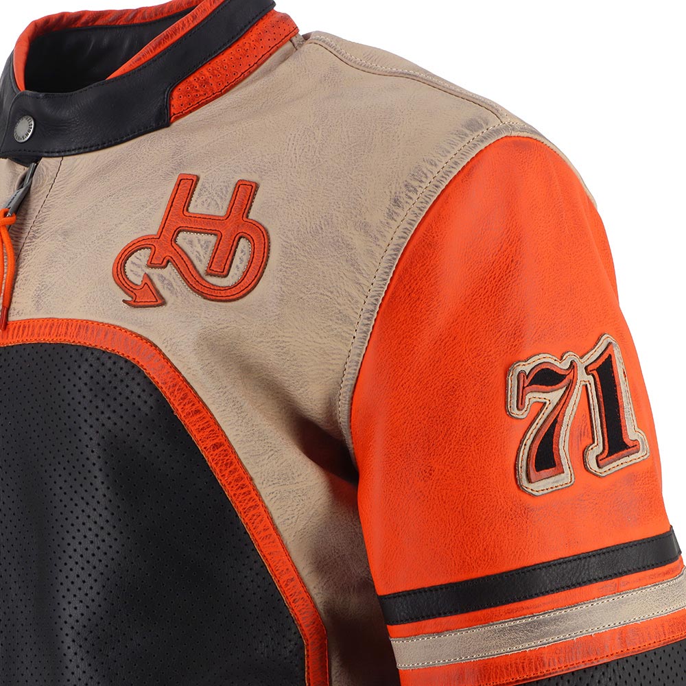 Blouson Indianapolis - cuir perforé