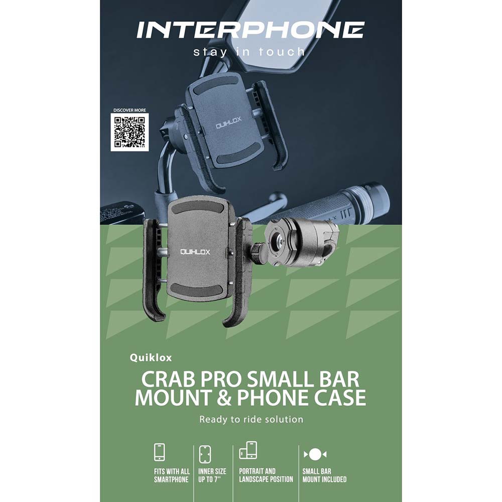 Kit Quiklox - Etui Crab + support rétroviseur Small Bar
