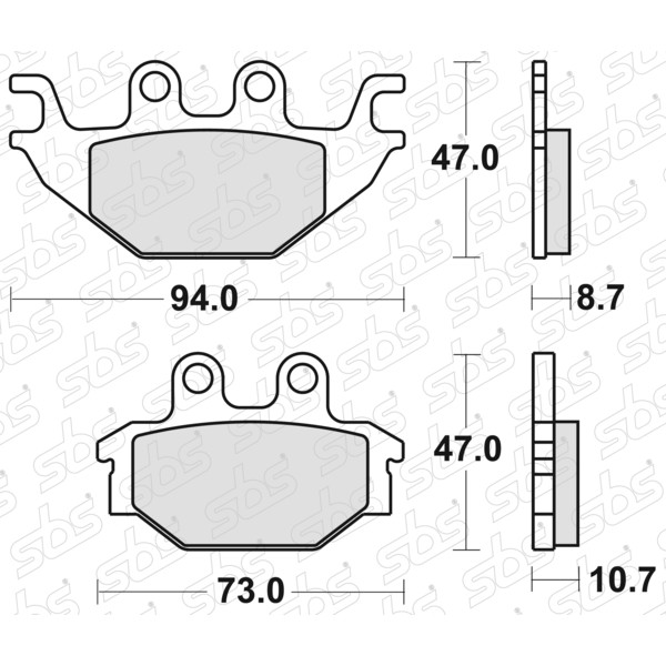 Plaquettes de frein 810 SI