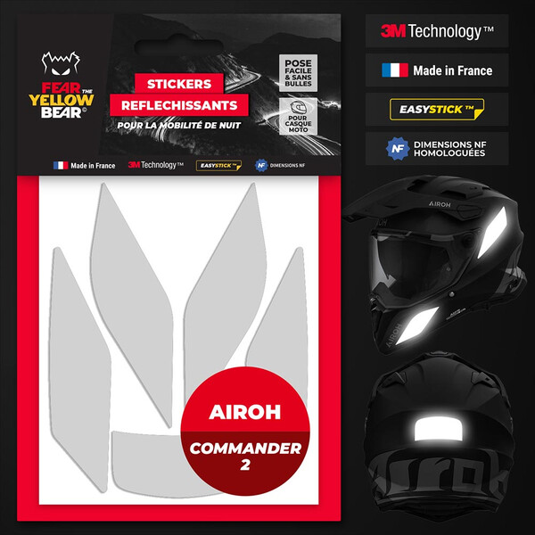 Stickers réfléchissants Airoh Commander 2™