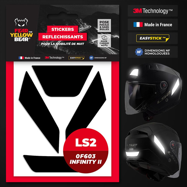 Stickers réfléchissants LS2 OF603 Infinity II™