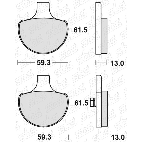 Plaquettes de frein 579 H.HS