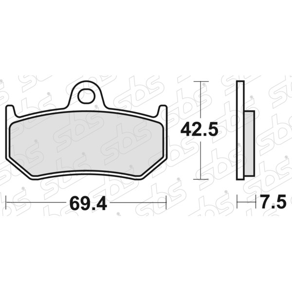 Plaquettes de frein 763 LS