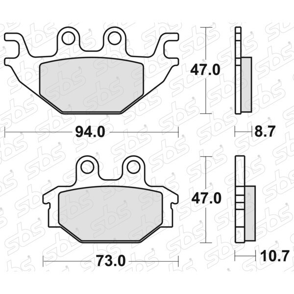 Plaquettes de frein 810 SI