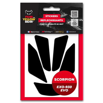 Stickers Easy Replica™ Scorpion Exo-930 Evo™ Fear The Yellow Bear