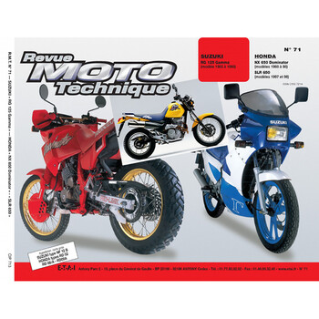 RMT 71.3 SUZUKI RG125 GAMMA (85 à 88) et HONDA SLR/NX 650 DOMINATOR (87 à 98) Etai