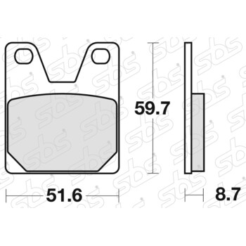 Plaquettes de frein 733 LS SBS