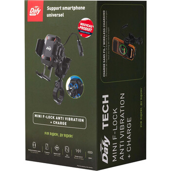 Support smartphone Mini F-Lock AV+CHG Dafy Moto