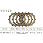 Disques garnis d'embrayage VC420