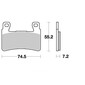 Plaquettes de frein S1166N