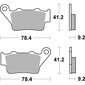 Plaquettes de frein 175CT (675)