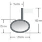 Rétroviseur Ferrara 2 Evo Réversible - Embout de guidon