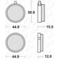 Plaquettes de frein 500 HF